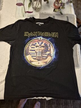 Men’s Iron Maiden Mummy Black Short Sleeve Tee Size Med